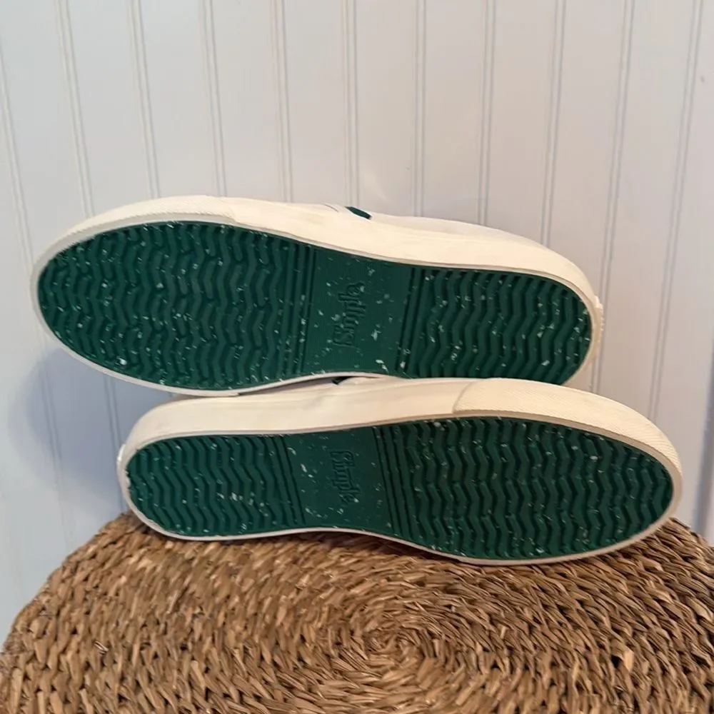 Simple Men's Cream Slip-On Shoes - 8 - NWOB
